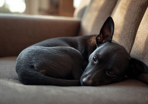 Xoloitzcuintli (miniature) from the coated varieties with smooth flat coat